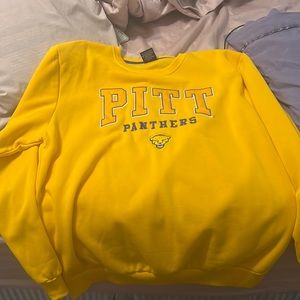 University of Pittsburgh Pullover- Yellow Pitt Panthers